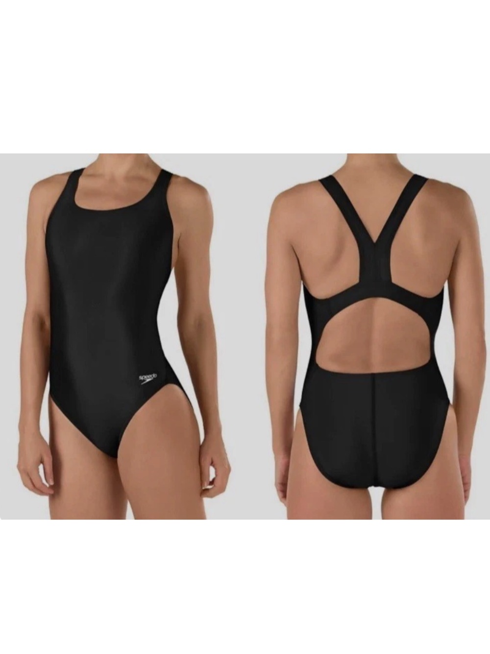 Speedo Swimsuit 8/34 Pro LT Team Black One-Piece Competition Sport Athletic